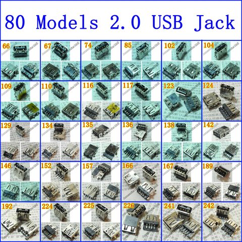 [80 Models Choose 1] 2.0 USB Jack Socket Connector for SONY SAMSUNG MSI Lenovo ASUS DELL HP TOSHIBA ACER.... Laptop USB 2.0 Port ► Photo 1/3