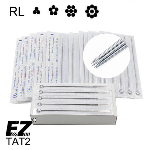 50 Pieces/Box Disposable Sterile Round Liner Tattoo Needles for Standard Tattoo Machine & Grips 1/3/5/7/9/11/13/15RL ► Photo 1/6