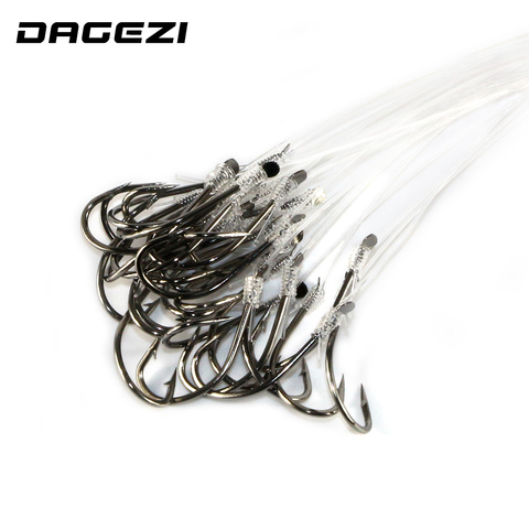 DAGEZI 25pcs Fishing Hook with fishing line High carbon steel  8-16# Barbed Hooks Pesca Tackle Accessories ► Photo 1/5
