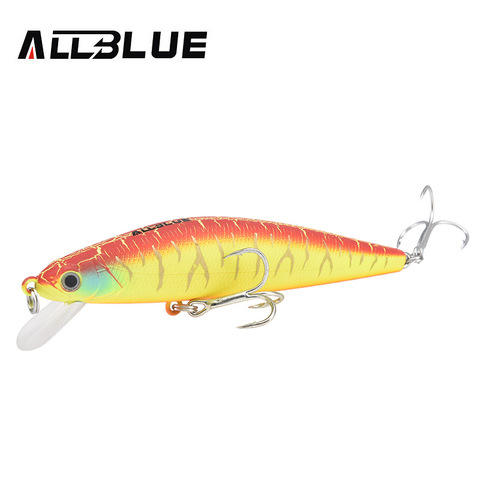 ALLBLUE Suspend Minnow 90mm 11.4g Dive 1M Plastic Artificial Bait 3D Eyes Hard Fishing Lures Wobbler Fishing Bait Fishing Tackle ► Photo 1/1