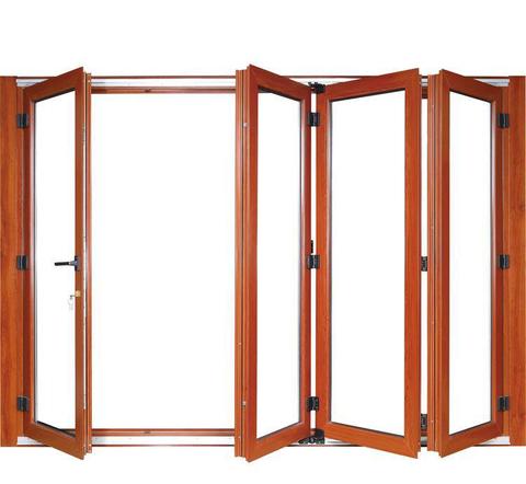 Aluminium foding doors aluminum windows double glazed aluminium bi fold doors  hc-adw5 ► Photo 1/1