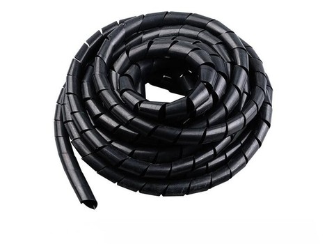 3/4/5/6/8/10/12/14/16/18/20/25/30mm Flame retardant spiral bands Cable casing Cable Sleeves Winding pipe black color white color ► Photo 1/2