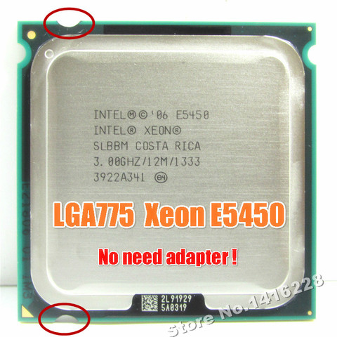 Xeon E5450 Processor 3.0GHz 12M 1333Mhz equal to intel Q9650 works on lga 775 mainboard no need adapter ► Photo 1/6