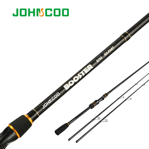JOHNCOO Booster Spinning Fishing rod with 2 tips M/ML 5-28g Ex-fast action  2.1m 2.4m Spinning Fishing Cane and Baitcasting rod - Price history &  Review, AliExpress Seller - JOHNCOO Official Store