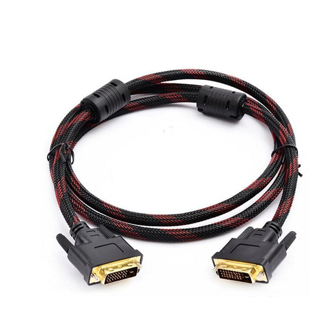 High speed DVI cable 1M 1.8M 2M 3M Gold Plated Plug Male-Male DVI TO DVI 24+1 cable 1080p for LCD DVD HDTV XBOX ► Photo 1/2