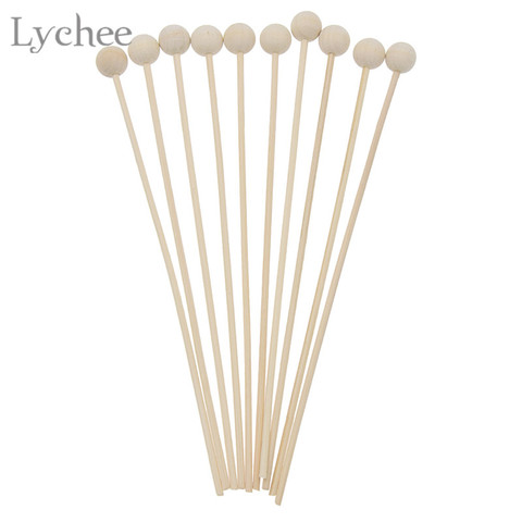 Lychee Life 10pcs Wood Ball For Fragrance Diffuser Aromatherapy Rattan Reed Sticks DIY Home Decoration ► Photo 1/6