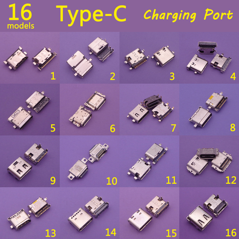 16models High speed data interface micro 3.1 usb USB-C USB 3.1 Type C mother Socket Connector SMT type charging interface ► Photo 1/2