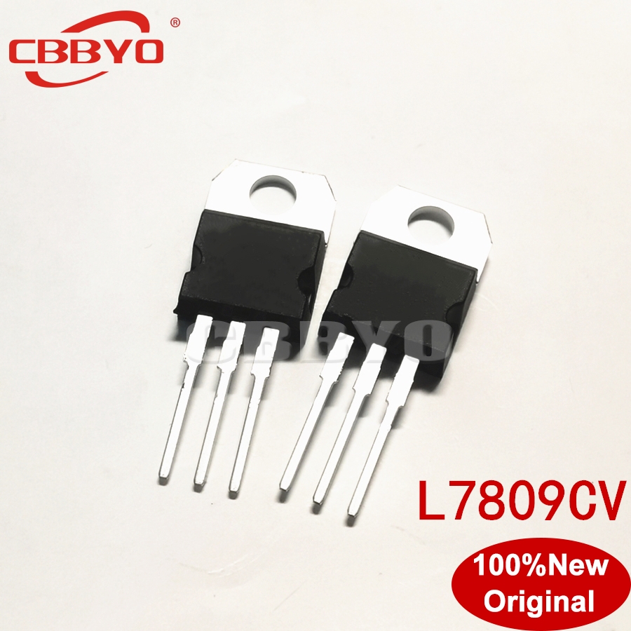 50 PCS L7809CV TO-220 LM7809 7809 9V 1.5A Positive Voltage Regulators Transistor