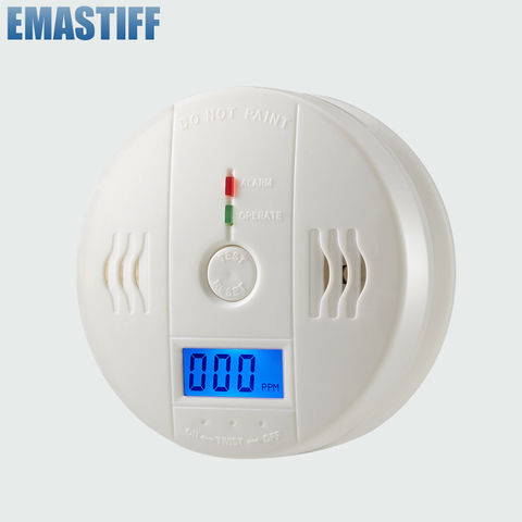 High Sensitive Digital LCD Backlight Carbon Monoxide 85dB Alarm Detector Tester CO Gas Sensor Alarm For Home Security Safety ► Photo 1/6
