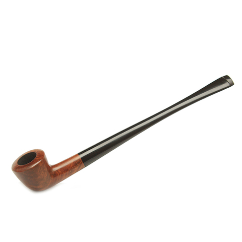 RU-NewBee 10 Smoking Tools Handmade Briar Wood Polo Smoking Pipe Small Long Stem StraightTobacco Pipe for Reading Factory aa0120 ► Photo 1/6