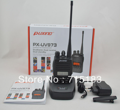 PUXING new version updated PX-888K PX two way radio PX-UV973 Dual Band FM Transciever Scanner and FM Radio ► Photo 1/1