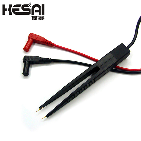 SMD SMT Test Leads Chip Component LCR Testing Tool Multimeter Tester Clip Meter Pen Lead Probe Tweezers Capacitor Resistance ► Photo 1/2