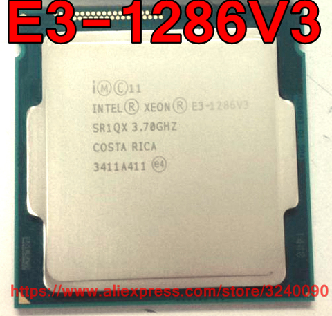 Original Intel CPU Xeon E3-1286V3 Processor 3.70GHz 8M 84W Quad-Core E3 1286V3 LGA1150 free shipping E3 1286 V3 E3-1286 V3 ► Photo 1/1