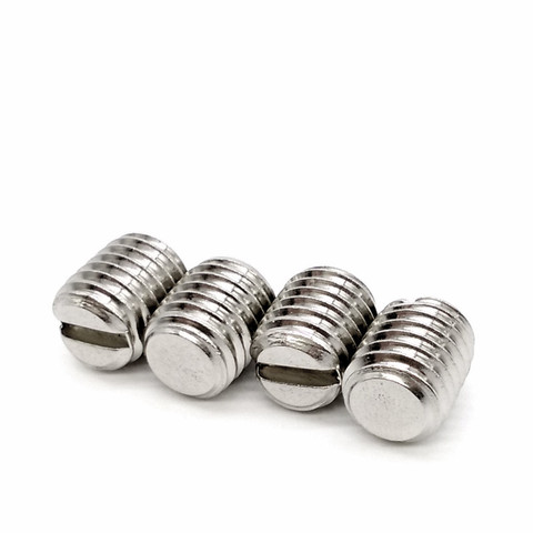 100pcs/lot M2 M2.5 M3 DIN551 Stainless steel slotted set screw with flat point ► Photo 1/1