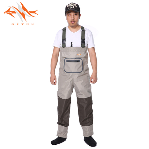 2022 sitex Brand Nylon Waterproof Breathable Camouflage Fishing Wader for fishing Hunting waterproof Ghillie Suit fishing wader ► Photo 1/6