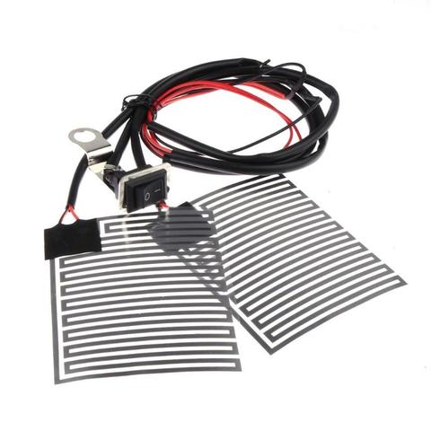 Universal Heated Grips 12V Motorcycle Electric Heating Handle Kit Refit Hand Set Universal Electric Heating Insert Handlebar Pad ► Photo 1/6