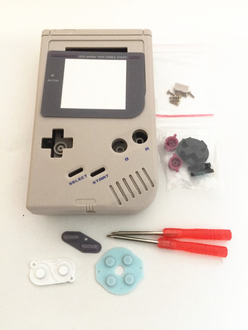Full Set classic Housing Shell Case Cover Repairt Parts For Gameboy GB Game Console for GBO DMG GBP With Buttons Screw Drivers ► Photo 1/6