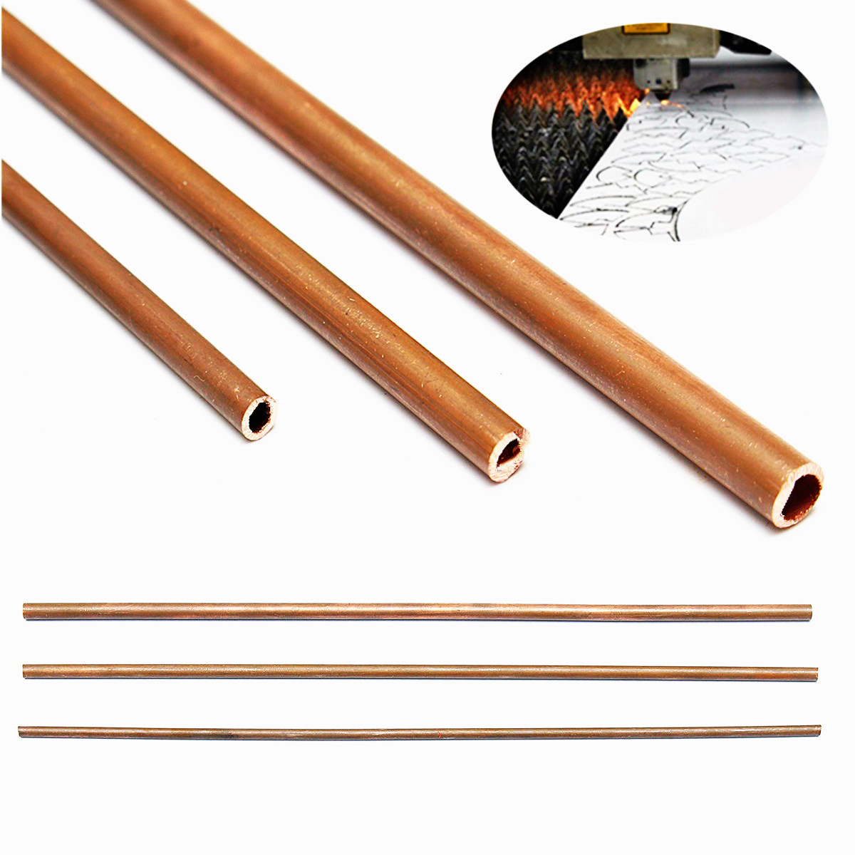 2M Soft Copper Tube Pipe OD 4mm X ID 3mm For Refrigeration Plumbing Welding DIY 