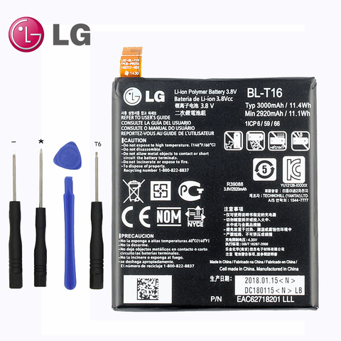 Original LG BL-T16 Phone Battery for LG G Flex 2 H950 H955 H959 LS996 US995  3000mAh ► Photo 1/1