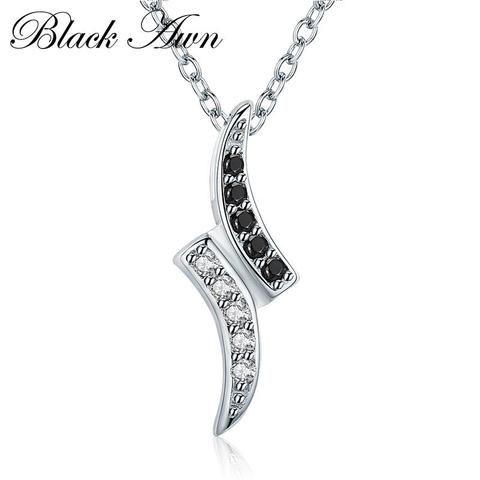   New Silver Necklace Noble 925 Sterling Silver Fine Jewelry Trendy Wedding Pendants Engagement Necklaces for Women P132 ► Photo 1/6