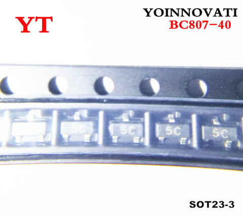 Free shipping 100pcs/lot BC807-40 BC807 807-40 5C SOT-23 IC  best quality. ► Photo 1/3