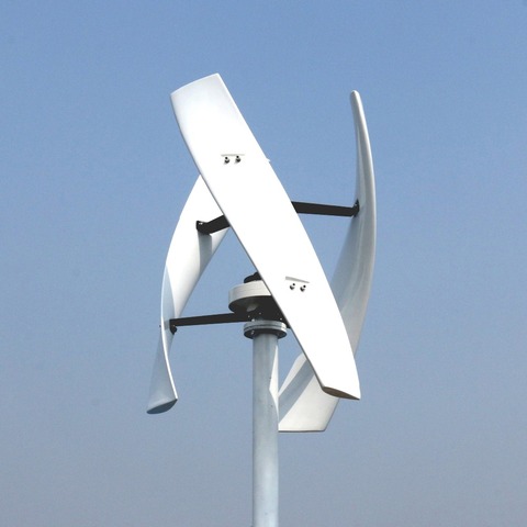 600W 12V 24V Spiral Wind Turbine Generator Red/White VAWT Vertical Axis Residential energy with MPPT/PWM Charger Controller ► Photo 1/6