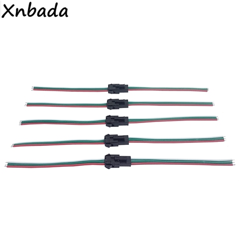 50Pairs 3Pin JST LED Connector,Female&Male Connectors,22Awg Red Green And White Wires For WS2811 WS2812B SK6812 RGB Led Strip ► Photo 1/4