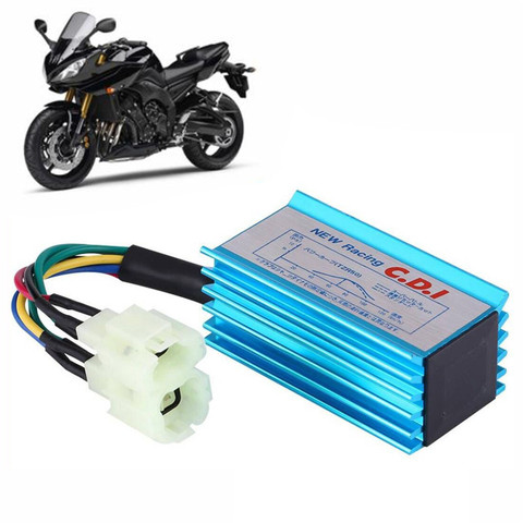 6pin Performance Racing CDI Box+Ignition Coil For GY6 Scooter Moped 50CC 150CC ► Photo 1/2