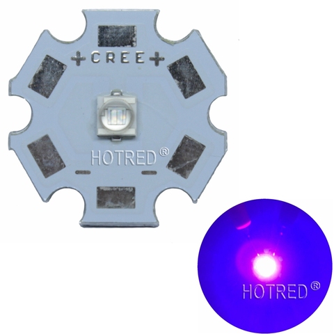 10PCS 3W 3535 High Power LED UV Light Chip 365nm 385nm 395nm 420nm Emitter Diode Ultra Violet DIY With 8/12/14/16/20mm pcb ► Photo 1/6