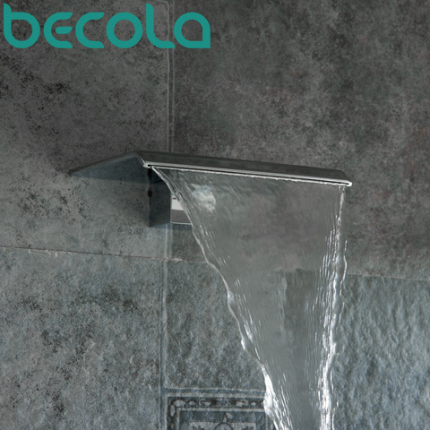 Free Shipping BECOLA Basin Faucet Spouts Shower Faucet Spouts Bathroom Faucet Accessories Wall type Waterfall faucet LT-301B ► Photo 1/6