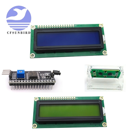 1PCS LCD1602 1602 module green screen 16x2 Character LCD Display Module.1602 5V green screen and white code for arduino ► Photo 1/6