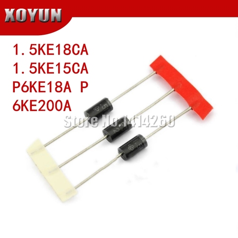 20pcs/lot 1.5KE18CA 1.5KE15CA  P6KE18A P6KE200A DO-27 TVS diode ► Photo 1/1