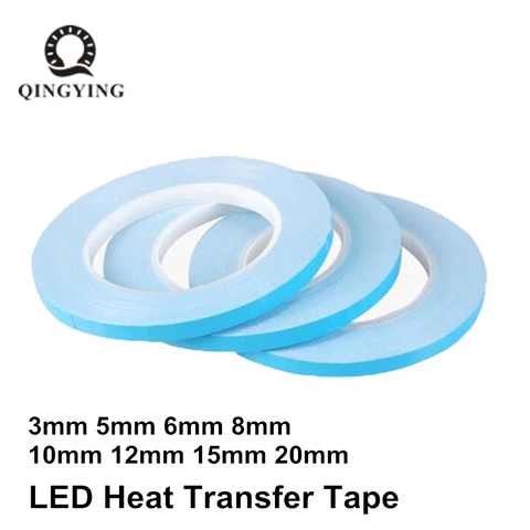 Transfer Tape Double Sided Heat Thermal Conduct Adhesive Tape 3mm 5mm 6mm 8mm 10mm 20mm for LED Module Chip PCB Heatsink CPU ► Photo 1/4
