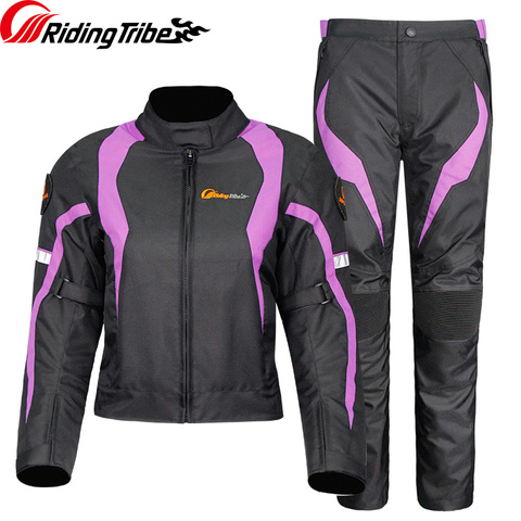 Women Motorcycle Winter Jacket Pants Waterproof Riding Clothing Racing Suit Built-in 9 pcs of protective gear and lining JK-64 ► Photo 1/6