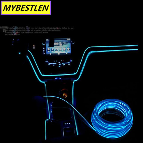 Universal 3M Flexible Neon LED Light for KIA Subaru Mercedes NISSAN Ford BMW AUDI HONDA Fait Wire Rope Car Styling  fit ► Photo 1/6