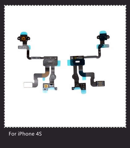 For Iphone 4S Original Power Button Flex Cable Ribbon Light Sensor Power Switch On / Off Replacement for Ihone 4S Flex Cable ► Photo 1/3