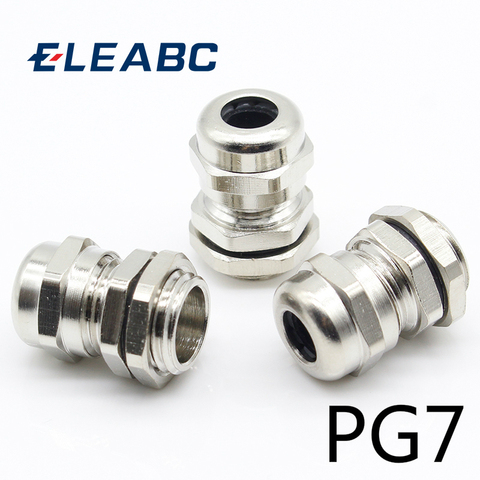 3 Pcs Stainless Steel PG7 3.0-6.5mm Waterproof Connector Cable Gland ► Photo 1/5