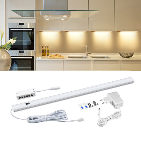 Hand Waving Control LED Bar Lights 12V Kitchen Lamp Closet Bulb With 220V Power Supply Hand Scan Motion Sensor LED Lamp Tube ► Photo 1/6