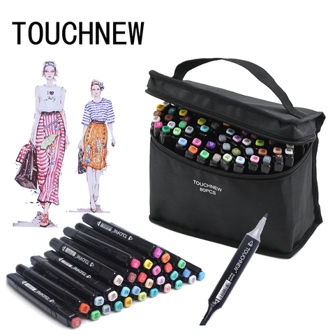 Price history & Review on TOUCHNEW 30/40/60/80/168 Colours Art Marker Set Alcohol Based Sketch Marker Pens Drawing Manga Design Artist Supplies AliExpress Seller - Litchi Tree Painting & School Supplies
