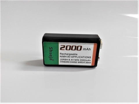 Large-capacity 2000mAh 9V rechargeable battery 9 volt Ni-MH battery for Microphone ► Photo 1/6