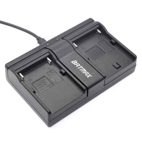 NP-F960 NP-F970 NP F930 Battery Dual Charger for SONY F950 F330 F550 F570 F750 F770 MC1500C HD1000C V1C Z5C Z7C PD198P 150P 198P ► Photo 1/5