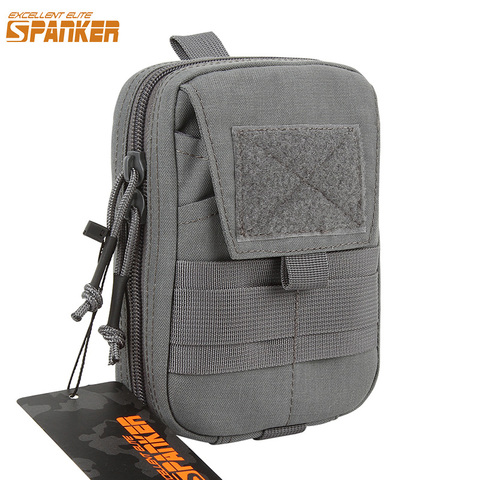 EXCELLENT ELITE SPANKER Tactical  EDC Pouch Molle Multifunctional Pouch Double Zipper Waist Pack Magic Tape Tool Bags ► Photo 1/6