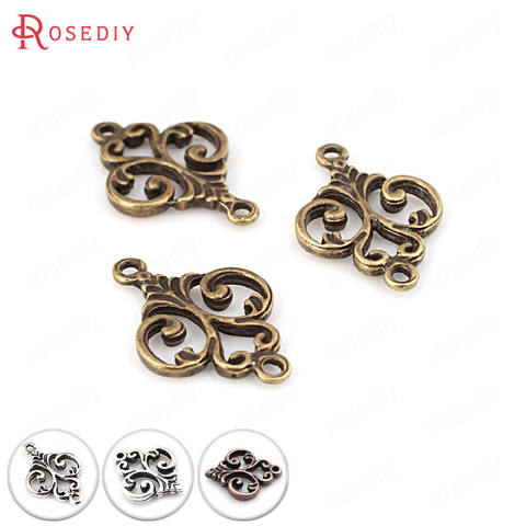 (31704)50PCS 16*13MM Antique Style Zinc Alloy Modeling Charms Connect Charms Diy Jewelry Findings Accessories wholesale ► Photo 1/6