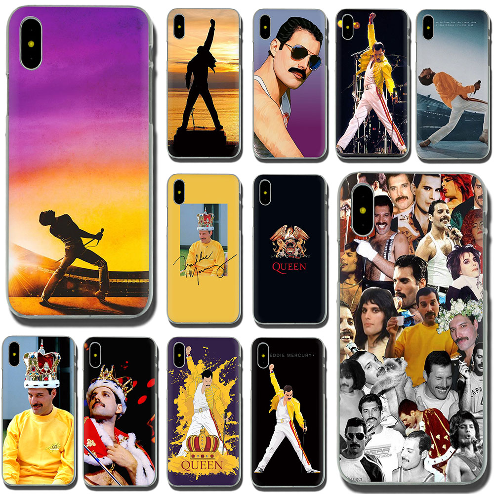 Freddie Mercury iPhone Hülle XR 11 X XS MAX Pro 8 7 Plus 6 6s 5 5s SE 2020 10 Plastik Silikon Apple iPhone phone case Königin Leben Leben Musik König meme
