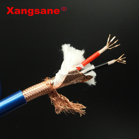 Xangsane Rectangular OCC Copper Conductor High Density Shielding HIFI Audio Signal Line RCA Connection audio cables ► Photo 1/6