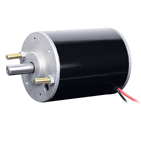 DC 220V 120W Carbon Brush DC Motor Positive and Negative Double Ball Bearing Motor Spindle for Small Bead Machine Shaft Dia 10mm ► Photo 1/2