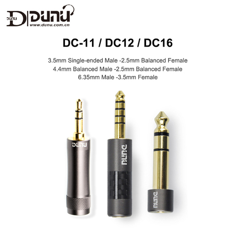 Dunu DC-12 DC-16 DC-11 3.5mm Male to 2.5mm Female 6.35-3.5 / 4.4-2.5 Plug Adapter for Music Player Balanced earphone AMP DAC ► Photo 1/4