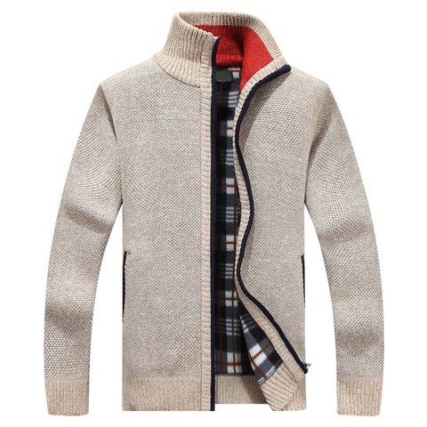 Knitted Sweater Men/'s Winter Long Sleeve Jacket S-5XL Cardigan Warm Coat Outwear