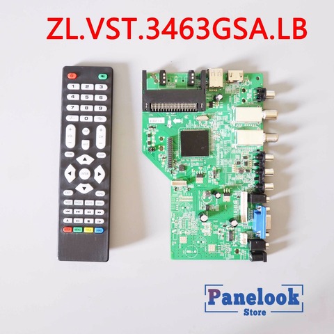 New ZL.VST.3463GSA.LB Universal Digital Driver Board Supports DVB-T2 DVB-S2 DVB-C with CI Card ► Photo 1/1