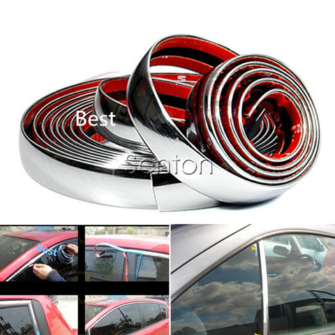 Car Stickers Chrome Decor Strip For Peugeot 307 206 308 407 207 2008 3008 508 406 208 Buick Fiat 500 Punto Stilo Accessories ► Photo 1/6